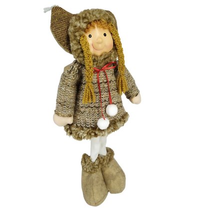 Enfeite Natalino Boneca Casaco E Gorro