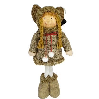 Enfeite Natalino Boneca Casaco E Gorro