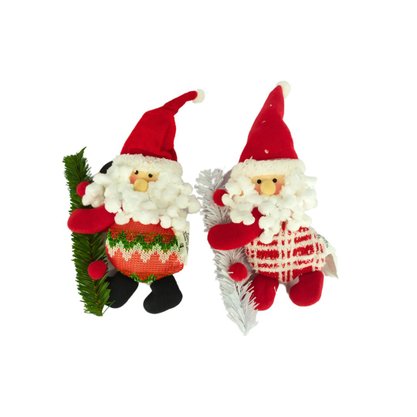 Enfeite Natalino Papai Noel Rena Boneco De Neve 