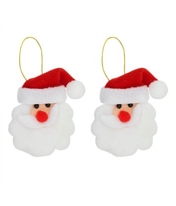 Enfeite Papai Noel 2 Unidades 8x8cm