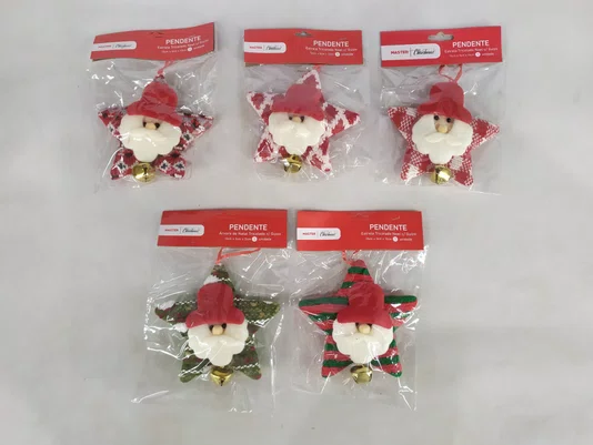 Enfeite Pendente De Natal Estrela 13 CM