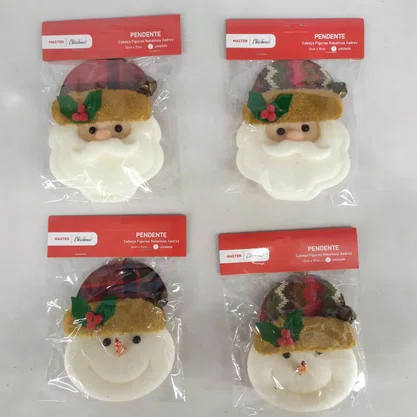 Enfeite Pendente Natal Figuras Natalinas Xadrez 17 CM
