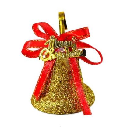 Enfeites Pendente Sino Dourado 6 Unidades