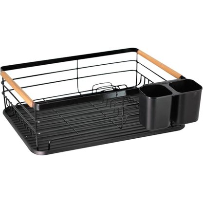 Escorredor De Louças Metal Viena Cor Preto 43x32x14cm MEK
