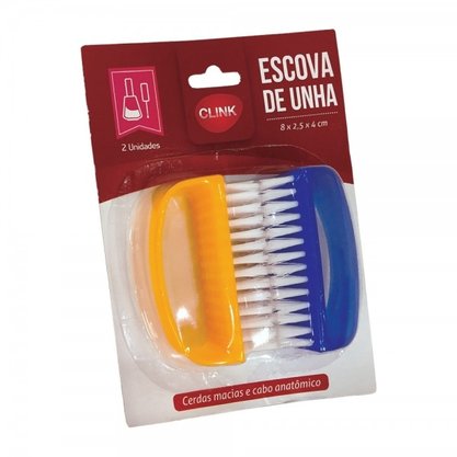 Escovinha Plástica De Unha 2 Peças