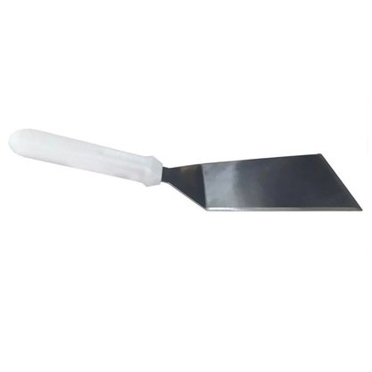Espátula Curva Inox 26x6cm Branco