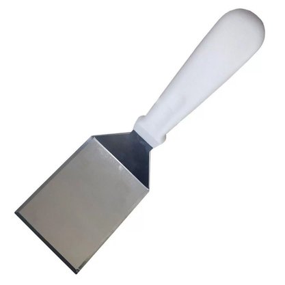 Espátula Curva Inox 26x6cm Branco