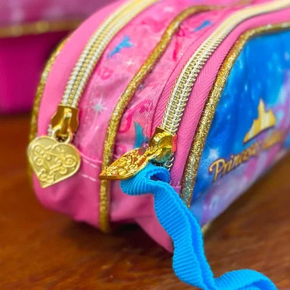 Estojo Escolar Duplo Princesas Mágicas