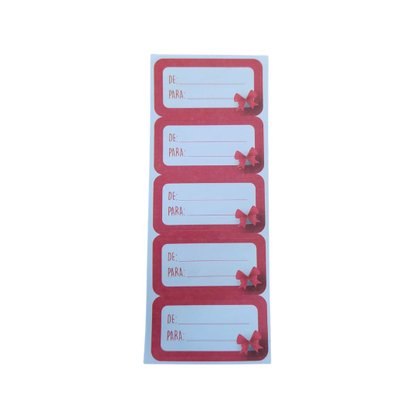Kit Etiquetas Adesivas Presente 4x2cm 10 Unidades