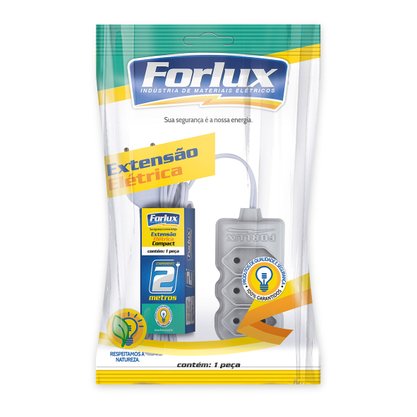Extensão Compact 10m 2 Pinos 10A / 250V Branco