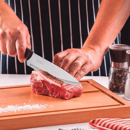 Faca Chef Inox 7 Plenus Preto Tramontina