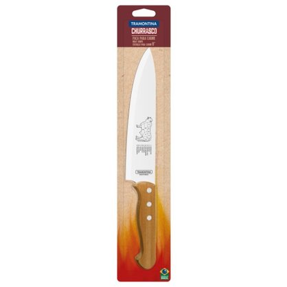 Faca De Carne Inox 8" Dynamic Cabo De Madeira Tramontina
