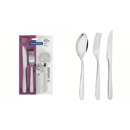 Faqueiro Aço Inox 24 Peças Havai Tramontina