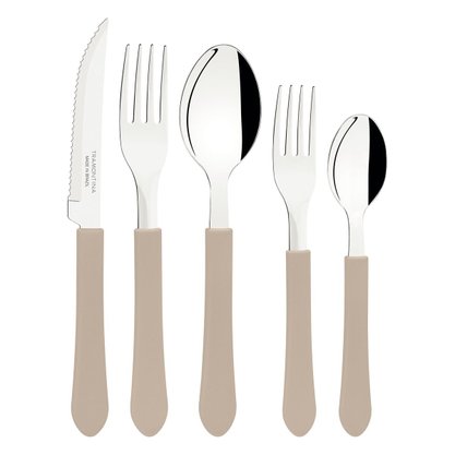 Faqueiro Inox Leme 20 Peças Cinza Tramontina