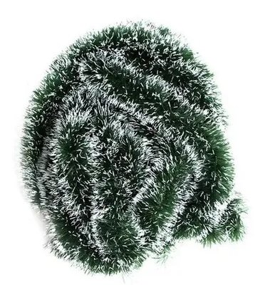 Festão Natal Verde Escuro Nevado 2 Metros