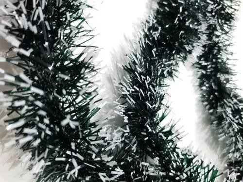 Festão Natal Verde Escuro Nevado 2 Metros