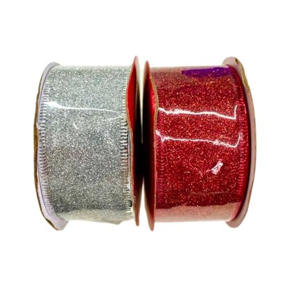 Fita Aramada Natal Glitter 3,8cmx3m