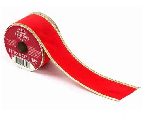 Fita Veludo Natal 2,7 M X 5 CM