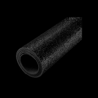 Folha E.V.A Glitter 40x60cm Preto Lyke