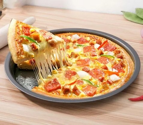 Forma De Pizza Antiaderente 36cm Aço Carbono