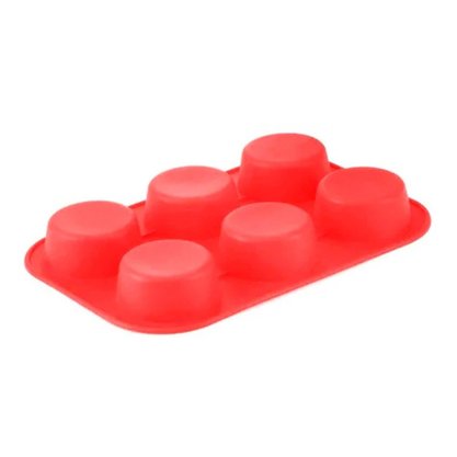 Forma De Silicone Cupcakes 6 Cavidades