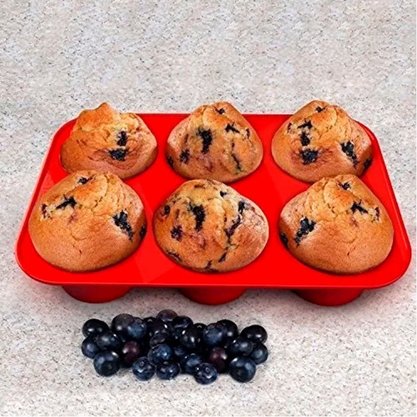 Forma De Silicone Cupcakes 6 Cavidades