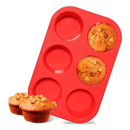 Forma De Silicone Cupcakes 6 Cavidades