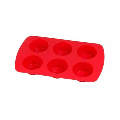 Forma De Silicone Cupcakes 6 Cavidades
