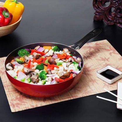Frigideira Wok 28cm 4,1L Em Alumínio Brinox