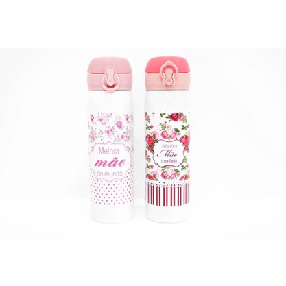 Garrafa De Inox 400ml Mãe Dia Das Mães Sortido