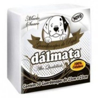 Guardanapo Branco Dalmata 50 Unidades 23x23cm