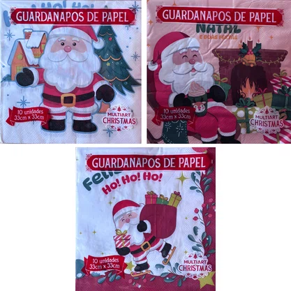 Guardanapo Papel Natal 33 x 33 CM