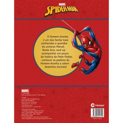 Livro Histórias Para Colorir Homem Aranha