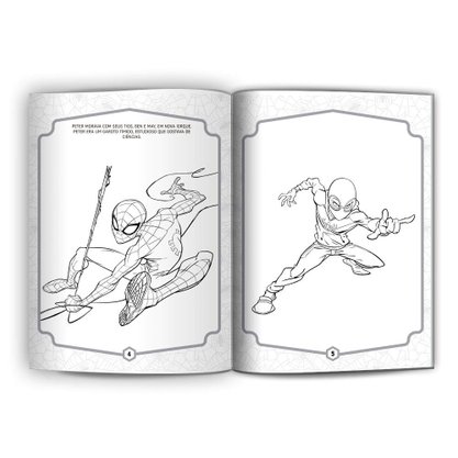 Livro Histórias Para Colorir Homem Aranha