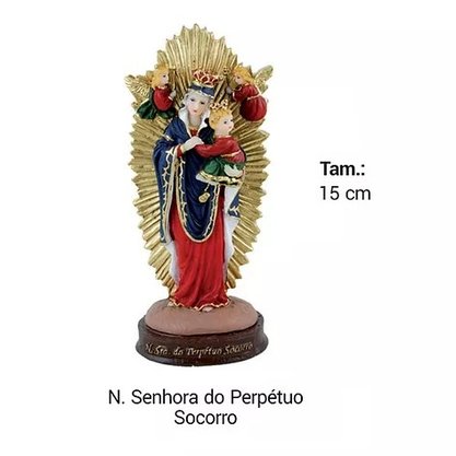 Imagem De Santos Em Resina 15cm Várias Opções
