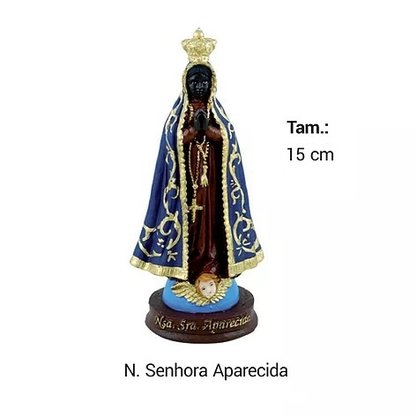Imagem De Santos Em Resina 15cm Várias Opções