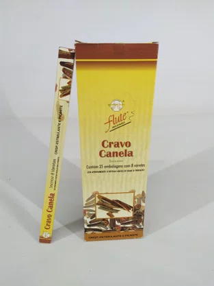 Incenso Flute Cravo e Canela Com 8 Varas