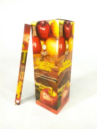 Incenso Flute Maçã Com Canela Com 8 Varas