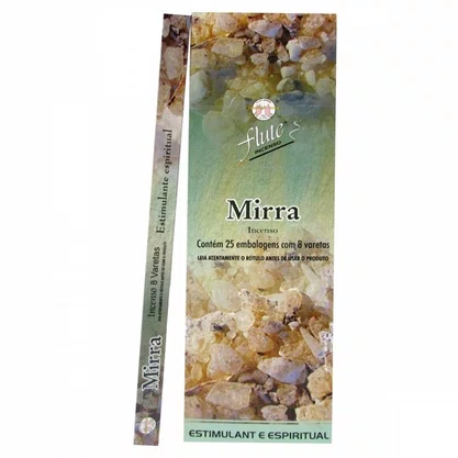 Incenso Flute Mirra Com 8 Varas