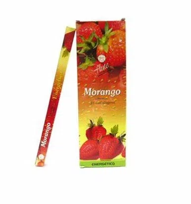 Incenso Flute Morango E Champagnhe Com 8 Varas - Bom Preço Magazine