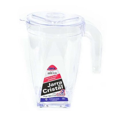 Jarra Cristal Acrílico Transparente 2L