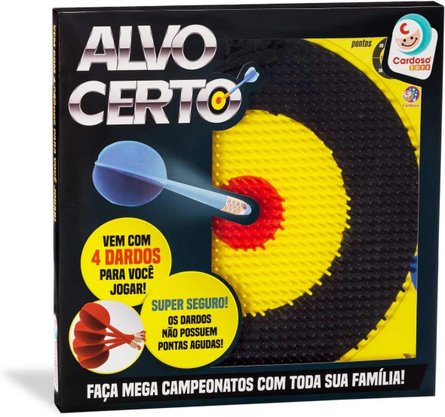 Jogo Tiro Ao Alvo Certo Com 4 Dardos