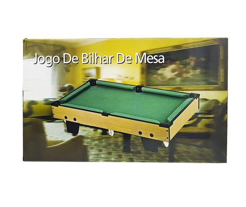 Jogo Bilhar De Mesa 64x37x16,8cm