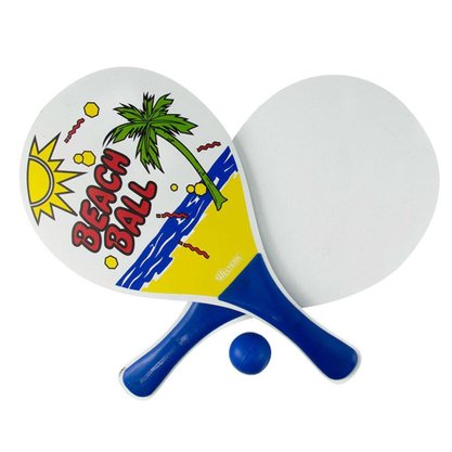 Jogo Frescobol Praia 3 Peças 