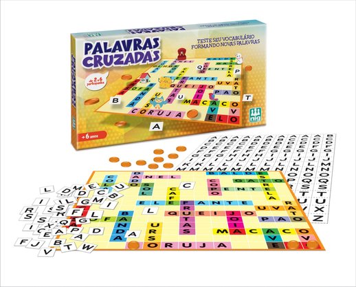 Jogo Palavras Cruzadas Nig Brinquedos
