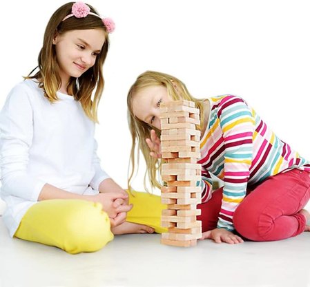 Jogo Torre Jenga Caiu Perdeu MDF