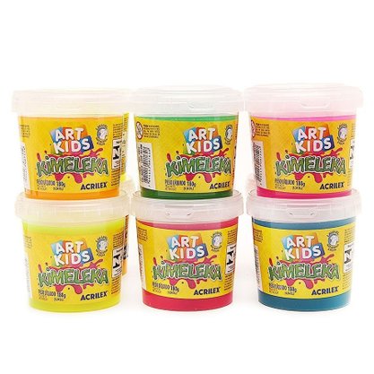 Slime Kimeleka Colorida E Divertida Acrilex 180g