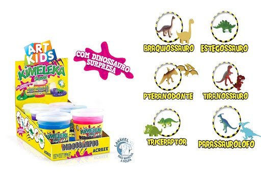 Slime Kimeleka Dinossauro 180g