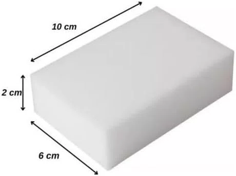 Kit 10 Peças Esponja Mágica Melamina 10 x 6 x 2 cm