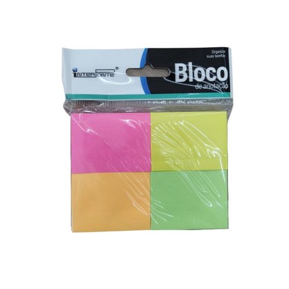 Kit 4 Blocos Adesivos De Anotação Post-it